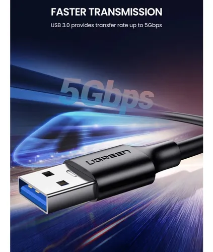 Cable Ugreen Usb-c 2metros 5gbps Qc 3.0 Carga Us184 - 20884 - Imagen 6